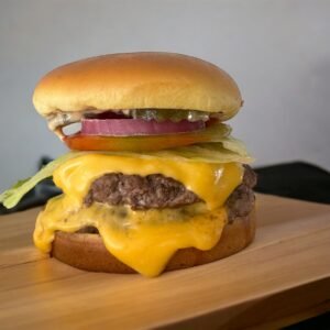 classic doble con papas y soda